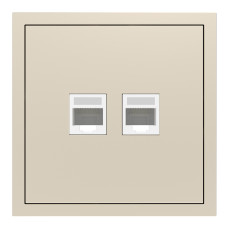 Розетка компьютерная двойная, механизм шампанья Soft ER152PC-C ARDERO (без рамки) 80827