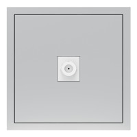 Розетка телевизионная, механизм серебро Soft ER141TV-S ARDERO (без рамки)  80799