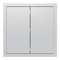 Выключатель 2-кл. с подсветкой, механизм серебро 10А Soft EV112L-S ARDERO (без рамки) 80793