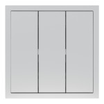 Выключатель 3-кл, механизм серебро 10А Soft EV113-S ARDERO (без рамки) 80791