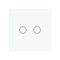 Умный сенсорный ZigBee выключатель 2 сенсора Livolo белое стекло (VL-C702Z-11)