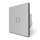 Розумний сенсорний ZigBee вимикач 1 сенсор Livolo сірий скло (VL-C7FC1Z-2IP)
