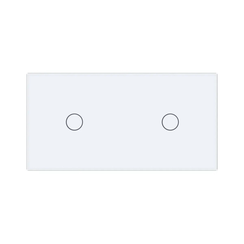 Умный сенсорный ZigBee выключатель 2 сенсора (1-1) Livolo белый (VL-C701Z/C701Z-11)