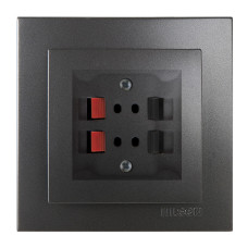 Розетка Nilson Touran антрацит аудио стерео ( 24161050 )