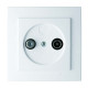 Розетка Nilson Touran белая 1-на TV-SAT ( 24111037 )