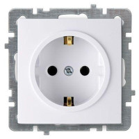 Розетка Nilson Touran біла 1-на з/з без рамки 24110417