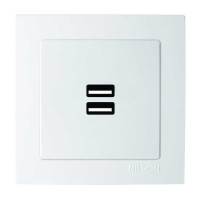 Розетка Nilson Touran белая 2-на USB ( 24111081 )