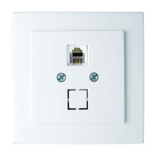 Розетка Nilson Touran белая телефонная (24111040)