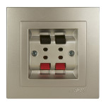 Розетка Nilson Touran золото аудио стерео ( 24151050 )