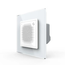 Умный дверной звонок-сирена ZigBee Livolo белое стекло (VL-C7-FCBZ-2WP)