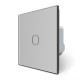 Розумний сенсорний Wi-Fi вимикач 1 сенсор Livolo сірий скло (VL-C7FC1NY-2GIP)