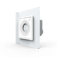 Розумний датчик температури та вологості ZigBee (термометр-гігрометр) LIVOLO білий, матова скляна ра