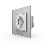 Розумний датчик температури та вологості ZigBee (термометр-гігрометр) LIVOLO сірий, матова скляна ра
