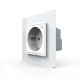 Умная розетка EC с заземлением Livolo белый (VL-M7FCTC16AZ2-2WP)