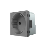Розумна розетка LIVOLO ZigBee, з заземленням, сіра, 16А 230В, керування через Alexa / Google Home / 
