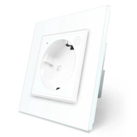 Умная розетка ZigBee с заземлением Livolo белый (VL-FCTC16AZ-2WP)