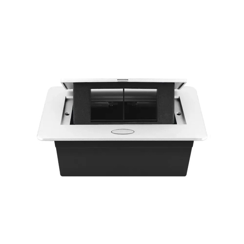 Розетковий люк LIVOLO білий, вбудований у стільницю, меблевий пустий корпус без розеток для наповнен