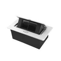 Розеточный люк LIVOLO белый, встроенный в столешницу, мебельный пустой корпус без розеток для наполнен.