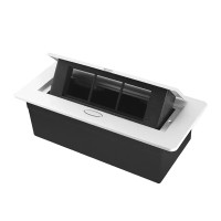 Розеточный люк LIVOLO белый, встроенный в столешницу, мебельный пустой корпус без розеток для наполнен.