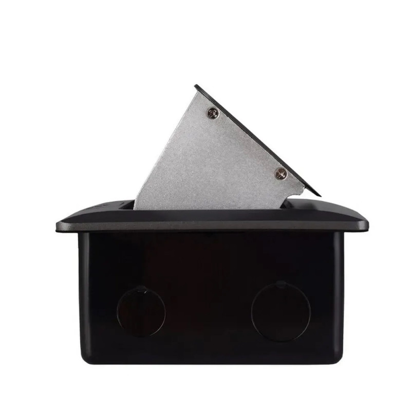 Розеточный напольный люк LIVOLO серый, встроенный в пол, пустой корпус без розеток для наполнен.