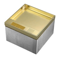 Розеточный напольный люк LIVOLO золотой, встроенный невидимый скрытого монтажа, пустой корпус на