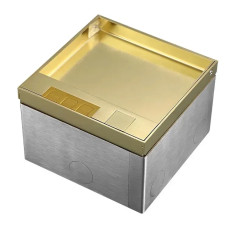 Розеточный напольный люк LIVOLO золотой, встроенный невидимый скрытого монтажа, пустой корпус на