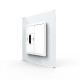Розетка HDMI LIVOLO белое матовое стекло