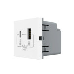 Розетка LIVOLO USB-A+USB-C PD 36Вт, белая, быстрая зарядка, Power Delivery QC 3.0, модуль (VL-FCU
