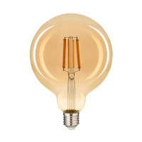 Лампа светодиодная FILAMENT G125 12W E27 2200K (бронза) Violux 835012