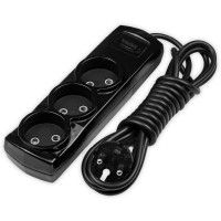 Удлинитель Violux 3р 3м без заземления черный (920480)