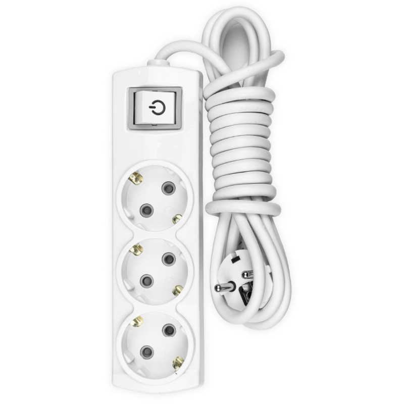 Удлинитель Violux 3р 5м с заземлением с выключателем ( 920420 )