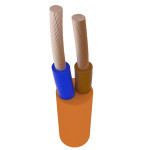 Провод медный Прикарпат ПВС 2х1,5 мм² оранжевый круглый (100м)