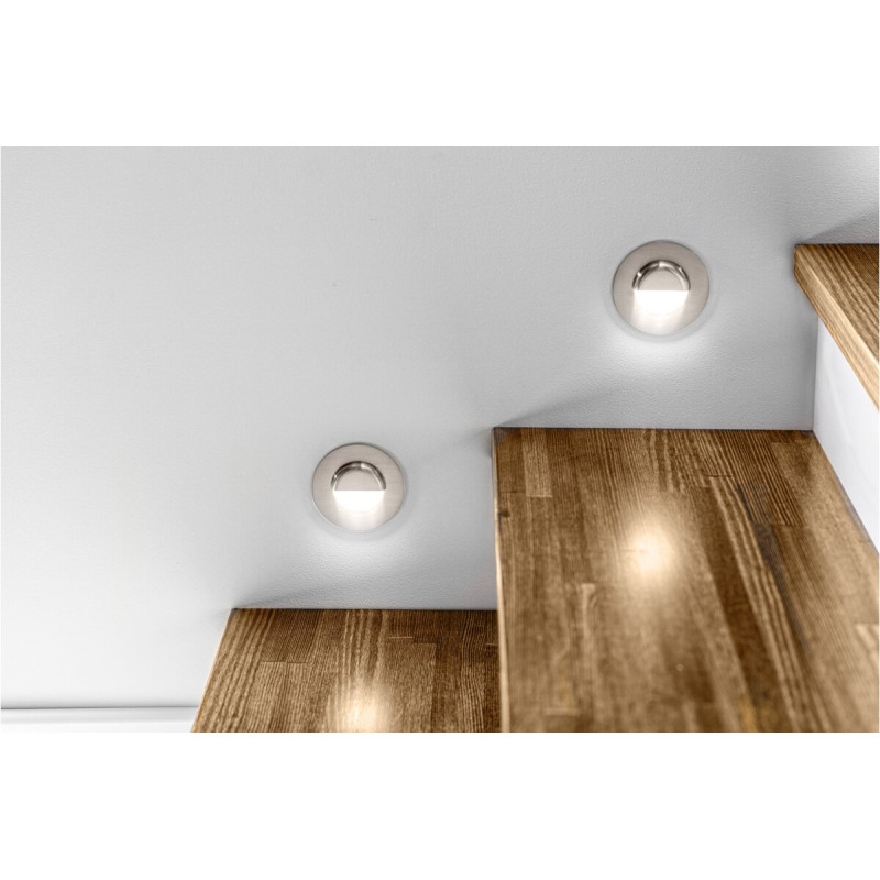 Лестничный светодиодный светильник GTV ESCADA 0,8W 4000K 12V IP20 круг матовый LD-ESOB084-51