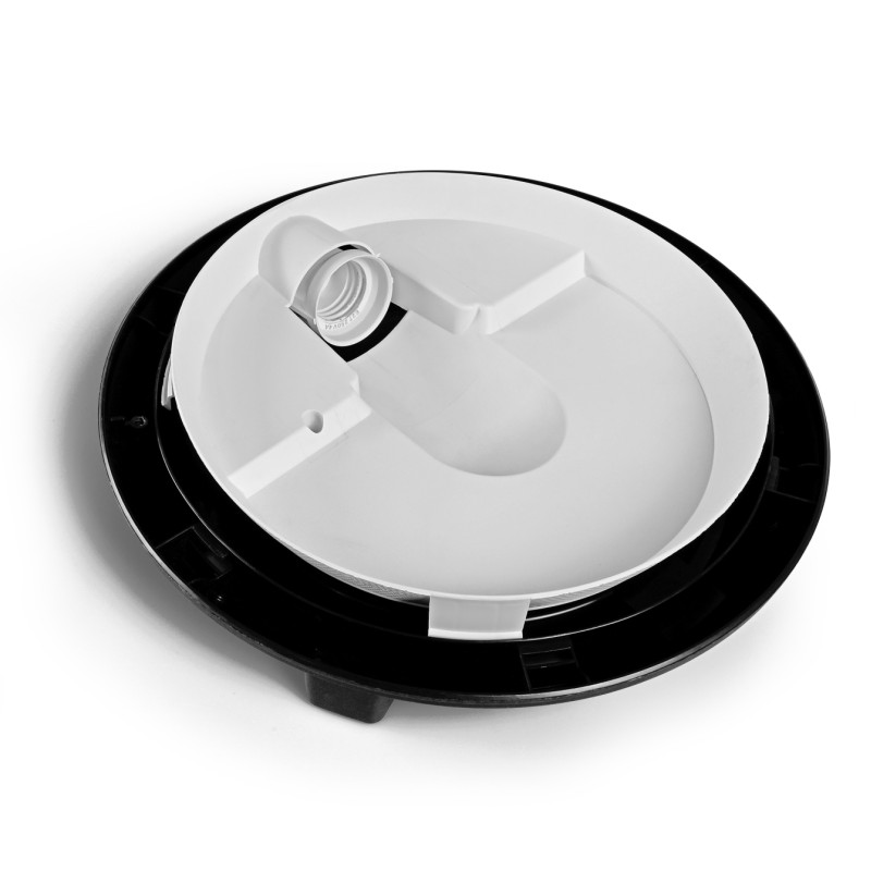 Світильник стельовий IP65 під лампу E27 VIDEX VL-BHR-E2726SB з датчиком руху