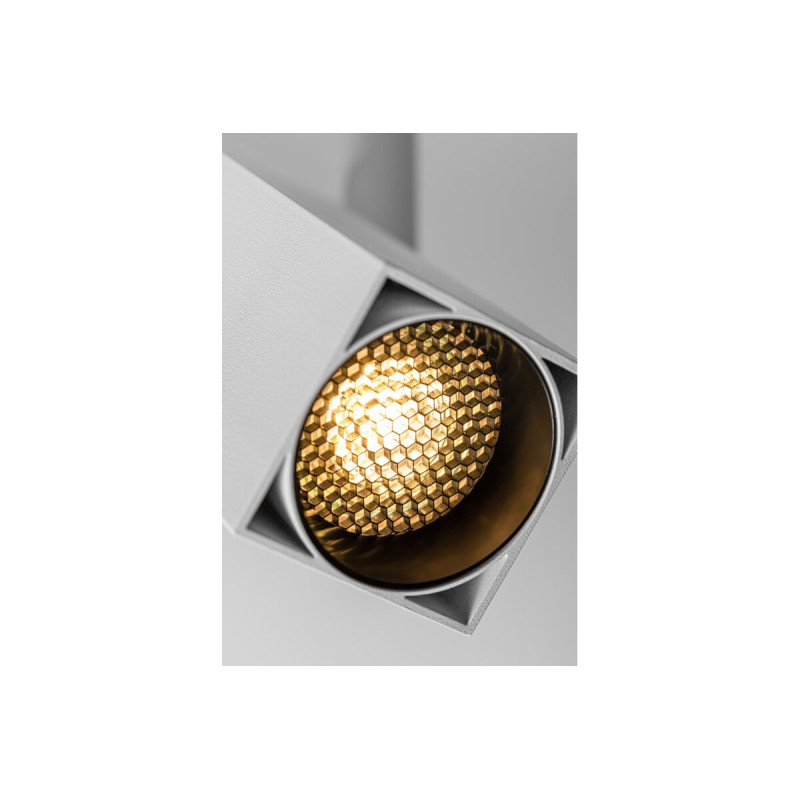 Трековий світильник 1-фазовий LIMA GU10 IP20 квадратний білий GTV XLT-LMAGU10KB-NB