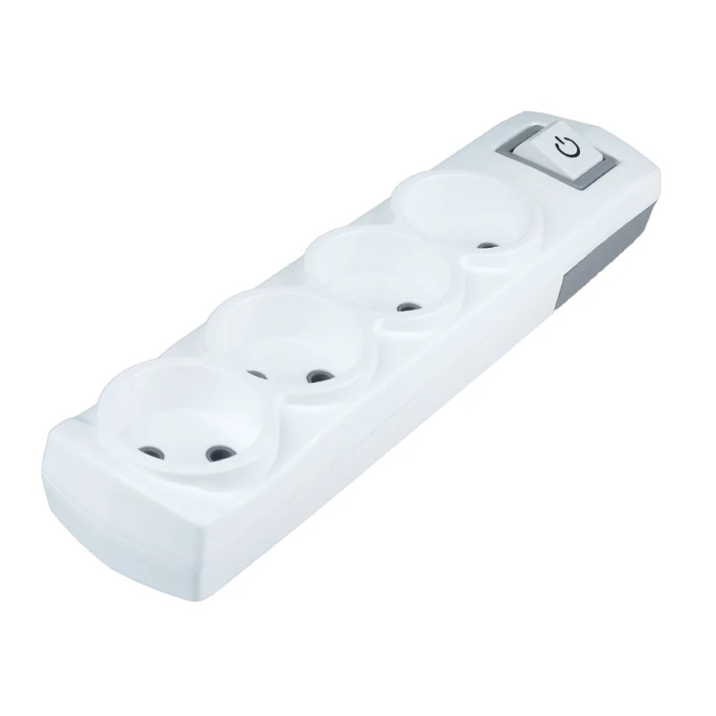 Колодка Violux 4-на без заземлення з вимикачем ( 910260 )