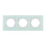 Рамка Nilson Alegra скло біле 3-на ( 25WH0093 )