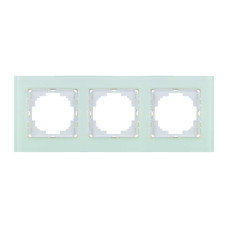 Рамка Nilson Alegra стекло белое 3-я ( 25WH0093 )