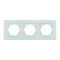 Рамка Nilson Alegra скло біле 3-на ( 25WH0093 )