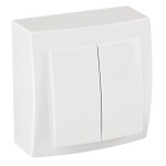 Выключатель Nilson Themis белый 2кл (26111003)