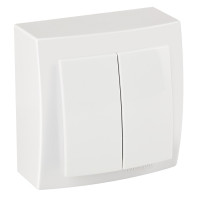 Выключатель Nilson Themis белый 2кл (26111003)