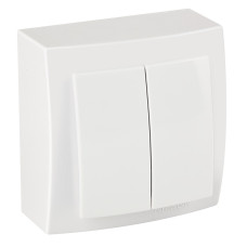 Выключатель Nilson Themis белый 2кл (26111003)