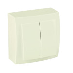 Выключатель Nilson Themis кремовый 2кл (26121003)