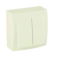 Выключатель Nilson Themis кремовый 2кл (26121003)