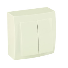 Выключатель Nilson Themis кремовый 2кл (26121003)