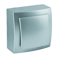 Выключатель Nilson Themis серебро 1кл ( 26131001 )