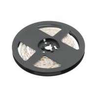 Светодиодная лента Flash 2835 600 LED холодный белый 60W IP20 10mm 5m 12V (2 кабеля) GTV LD-2835-600-20-ZB