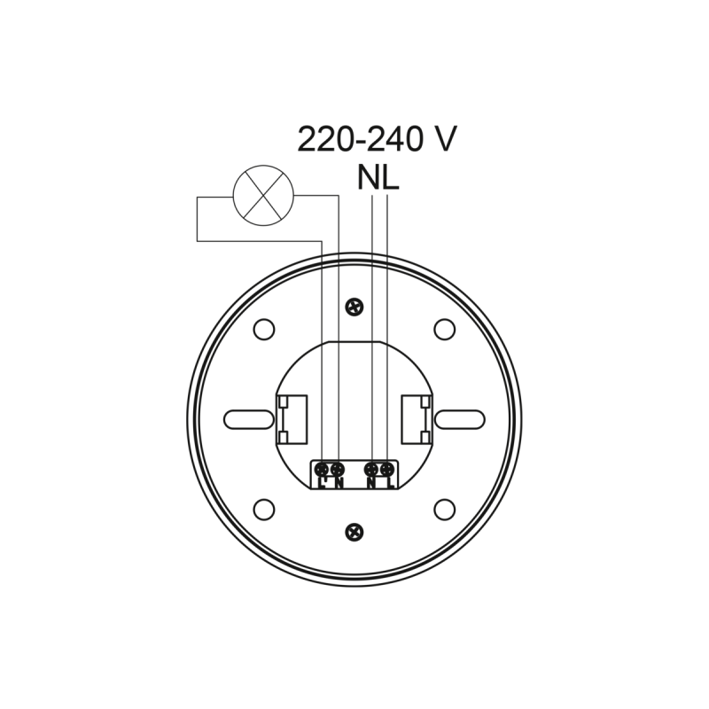 Датчик движения CR-19 макс 1000 Вт угол обнаружения 360° 20 м IP44 белый GTV CR-CR19000-00