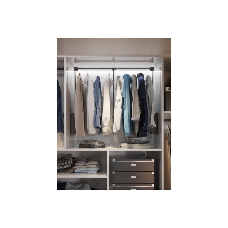 Алюминиевый профиль GLAX угловой накладной 2m белый GTV (PA-GLAXNKKT-AL-10)