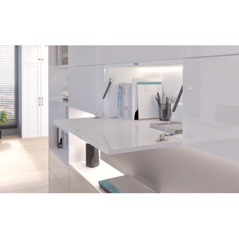 Алюминиевый профиль GLAX угловой накладной 2m белый GTV (PA-GLAXNKKT-AL-10)